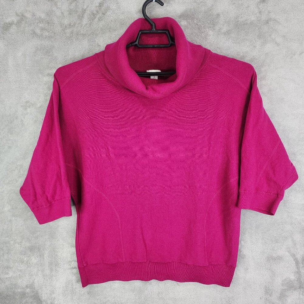 Womens Pink Chicos Cowl Neck Sweater Kimono Sleeve Size 3